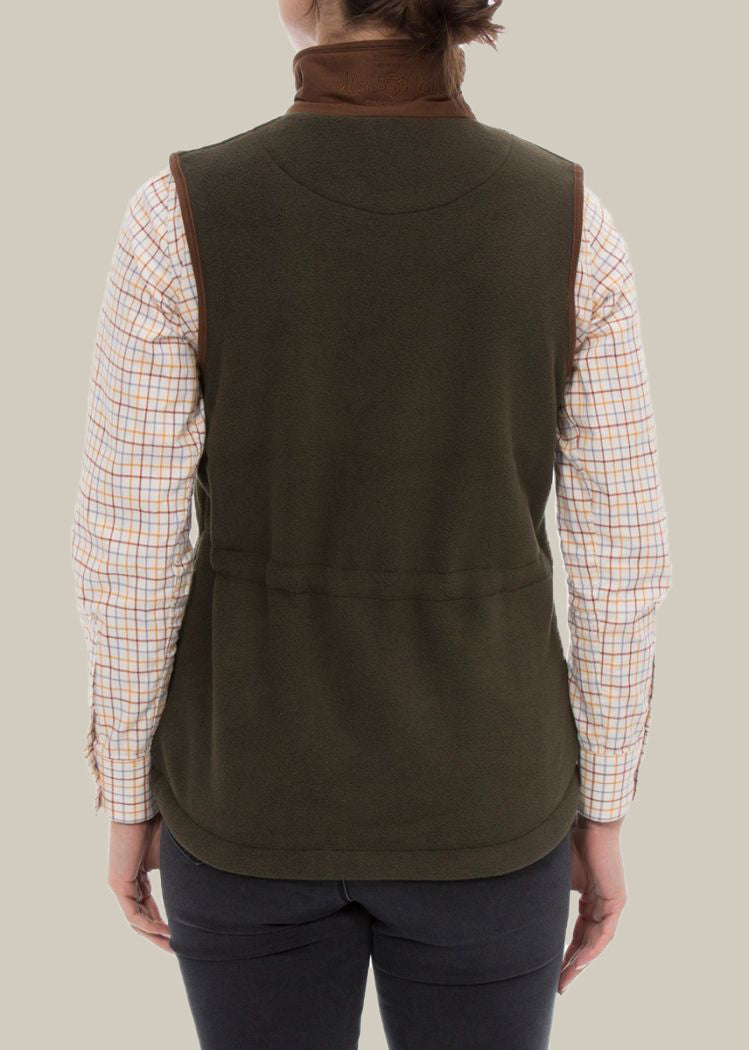 Women s Aylsham Fleece Gilet Green Yoicks