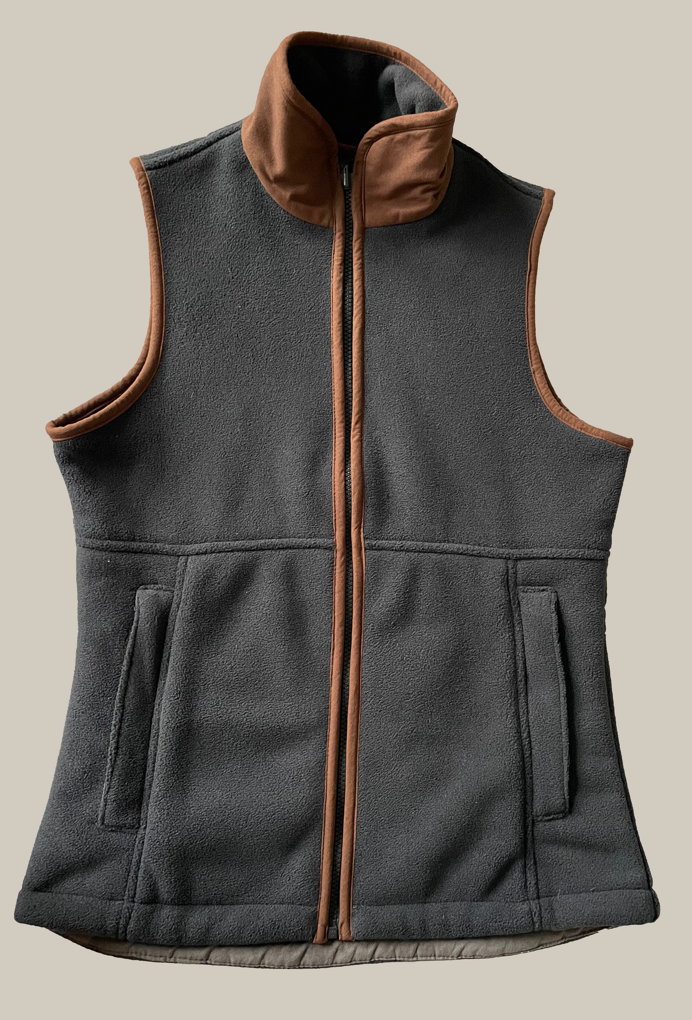 Women s Aylsham Fleece Gilet Charcoal Yoicks